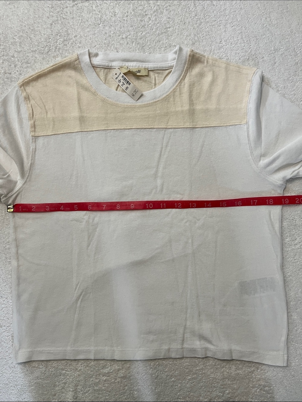 Madewell The Relaxed Varsity Tee in Vintage Jersey, Varsity Tee, M - Picture 5 of 8
